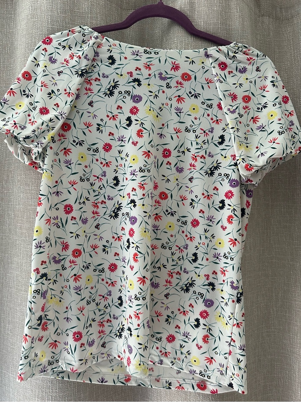 Banana Republic White Floral Blouse